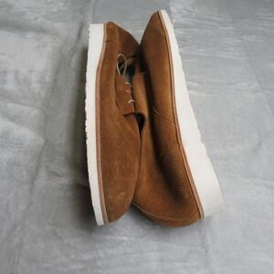 Nisolo Shoes Mens 11.5 Brown Suede Laced Casual Dress Lightweight Flex NEW‎